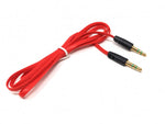 3.5mm Klinke auf 3.5mm Klinke AUX Stereo Stecker Flachkabel 200 cm 3 Polig Rot | System-S