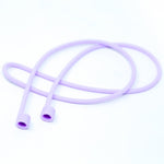1x Silikon Halteband Holder für AirPods Kopfhörer in Lila | System-S