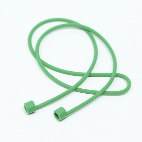 1x Silikon Halteband Holder für AirPods Kopfhörer in Grün | System-S