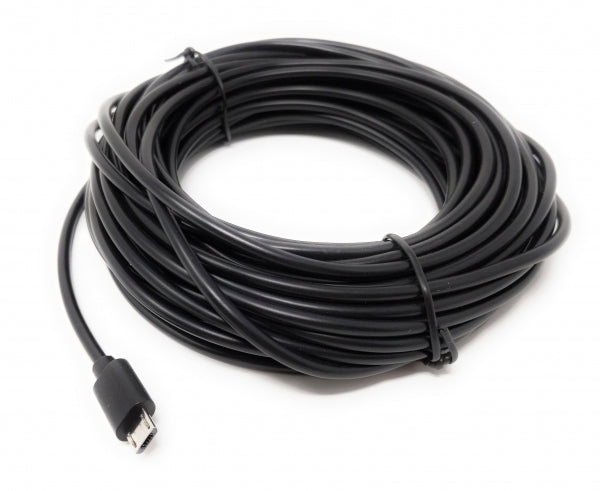 USB 2.0 Kabel 13 m Micro B Stecker zu Typ A Stecker in Schwarz | System-S
