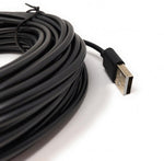 USB 2.0 Kabel 13 m Micro B Stecker zu Typ A Stecker in Schwarz | System-S