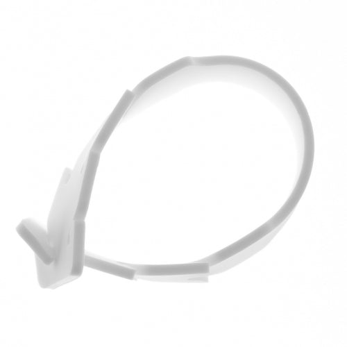 Maskenband 10 x Silikon  Gummiband Maskenverlängerung  mit Einstellschnallen in Weiß | System-S