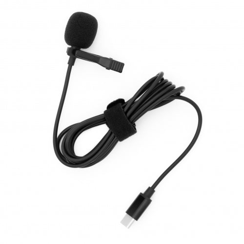 USB Typ C Mikrofon Lavaliermikrofon für Interview YouTube Videokonferenz Podcast | System-S