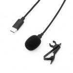 USB Typ C Mikrofon Lavaliermikrofon für Interview YouTube Videokonferenz Podcast | System-S