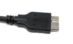 USB 3.1 Kabel 17 cm Typ C Stecker zu 3.0 Micro B Stecker in Schwarz | System-S