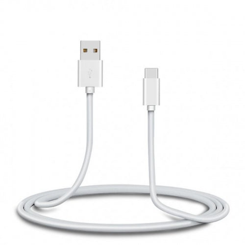 USB 3.1 Kabel 1 m Typ C Stecker zu 2.0 Typ A Stecker in Weiß | System-S
