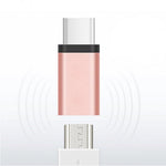 USB 3.1 Adapter Typ C Stecker zu 2.0 Micro B Buchse Kabel in Pink | System-S