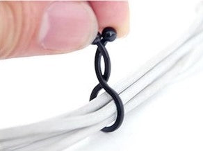Kabelbinder Kabel Clip drehbar 30 Stück Größe S in Schwarz | System-S