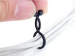 Kabelbinder Kabel Clip drehbar 30 Stück Größe S in Schwarz | System-S