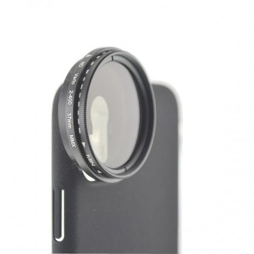 ND Filter 37 mm Set Neutraldichtefilter Graufilter mit Hülle für iPhone 11 | System-S