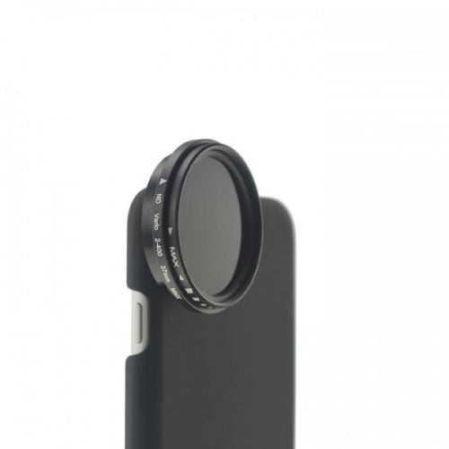 ND Filter 37 mm Set Neutraldichtefilter Graufilter mit Hülle für iPhone 7 Plus und 8 Plus | System-S