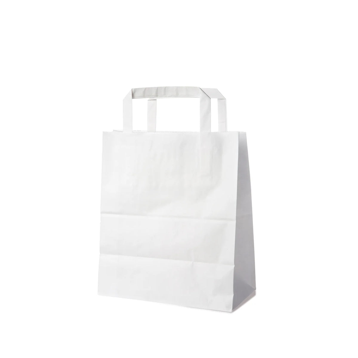 Papiertragetasche weiß 18+8 x 22 cm – 250 Stück