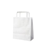 Papiertragetasche weiß 18+8 x 22 cm – 250 Stück