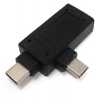2 in 1 USB Micro and USB Type-C (USB 3.1 / USB-C) OTG Adapter for Smartphone / M | System-S