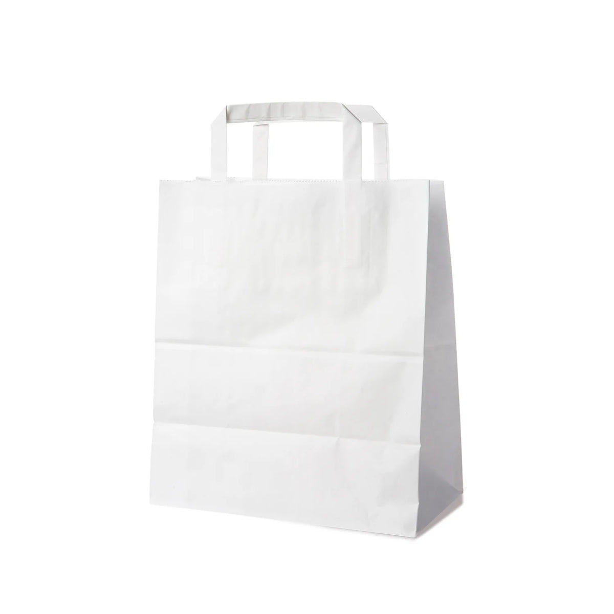 Papiertragetasche weiß 22+10 x 28 cm – 250 Stück