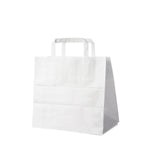 Papiertragetasche weiß 26+17 x 25 cm – 250 Stück