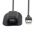 USB 2.0 Kabel für Rucksäcke mit Ladeanschluss in Schwarz | System-S