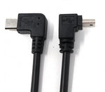 USB 2.0 Kabel 22 cm Mini B Stecker zu Micro B Stecker Winkel Schwarz | System-S