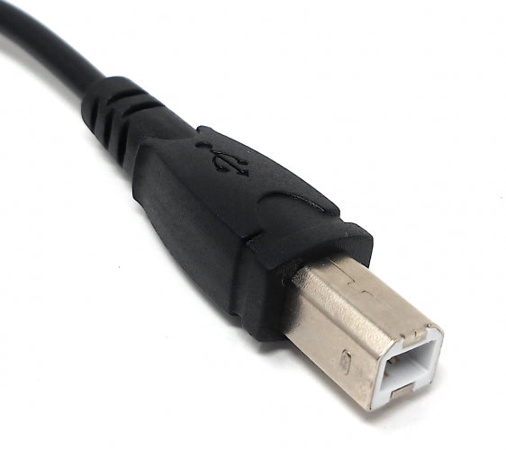 USB 2.0 Kabel 95 cm Micro B Stecker zu Typ B Stecker in Schwarz | System-S