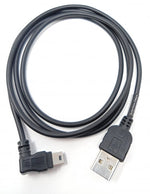 Mini USB rechts gewinkelt auf USB Typ A Kabel 100cm | System-S