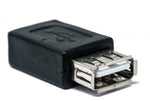 USB 2.0 Adapter Typ A Buchse zu Mini B Buchse Kabel in Schwarz | System-S