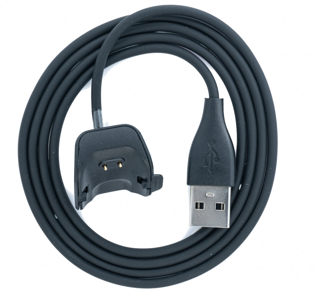 USB 2.0 Kabel in Schwarz Ladestation Ladekabel für Samsung R220 Fit2 Smartwatch | System-S