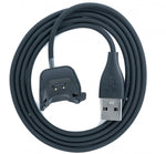 USB 2.0 Kabel in Schwarz Ladestation Ladekabel für Samsung R220 Fit2 Smartwatch | System-S