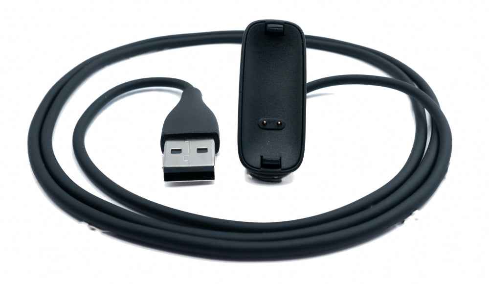USB 2.0 Kabel in Schwarz Ladestation Ladekabel für Fitbit inspire2 Smartwatch | System-S