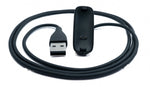 USB 2.0 Kabel in Schwarz Ladestation Ladekabel für Fitbit inspire2 Smartwatch | System-S