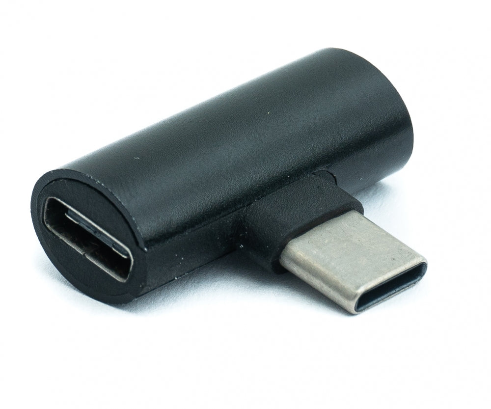 USB 3.1 Y Adapter Typ C Stecker zu 2x Typ C Buchse - Audio + Laden zeitgleich | System-S