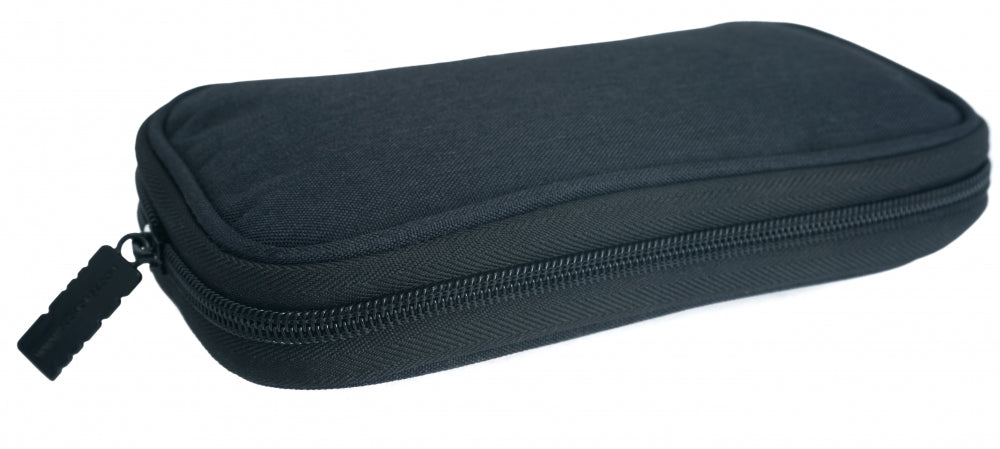 Schutztasche gepolstert Spritzwasser geschützt Tasche Case Schwarz für Powerbank Kopfhörer | System-S