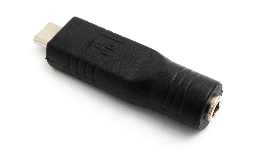USB 3.1 Adapter Typ C Stecker zu DC 20 V 4,0 x 1,7 mm Stecker Kabel in Schwarz | System-S
