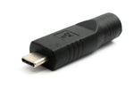 USB 3.1 Adapter Typ C Stecker zu DC 20 V 4,0 x 1,7 mm Stecker Kabel in Schwarz | System-S