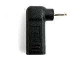 USB 3.1 Adapter Typ C Buchse zu DC 20V 5,5 x 2,5 mm Stecker Winkel Kabel Schwarz | System-S