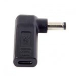 USB 3.1 Adapter Typ C Buchse zu DC 20V 5,5 x 2,1 mm Stecker Winkel Kabel | System-S