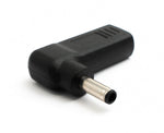 USB 3.1 Adapter Typ C Buchse zu DC 20V 4,5 x 3,0 mm Stecker Winkel Kabel Schwarz | System-S