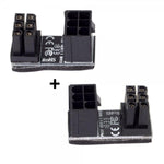 2x ATX Adapter 8Pin Buchse zu Stecker Winkel Kabel für Mainboard