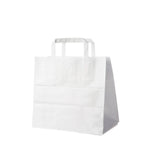 Papiertragetasche weiß 26+17 x 25 cm – 50 Stück
