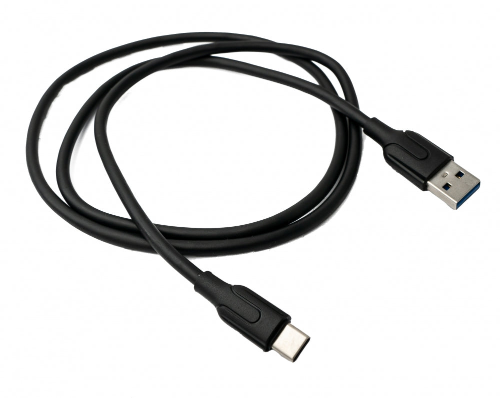 USB 3.1 Kabel 1 m Typ C Stecker zu 3.0 Typ A Stecker in Schwarz | System-S