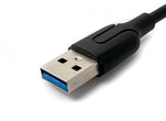 USB 3.1 Kabel 1 m Typ C Stecker zu 3.0 Typ A Stecker in Schwarz | System-S