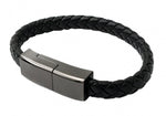 USB 3.1 Armband Kabel 20cm Typ C Stecker zu 2.0 Typ A Stecker Adapter in Schwarz | System-S