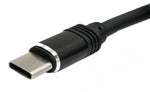 USB 3.1 Kabel 1 m Typ C Stecker zu 2.0 Typ A Stecker aus TPE in Schwarz | System-S