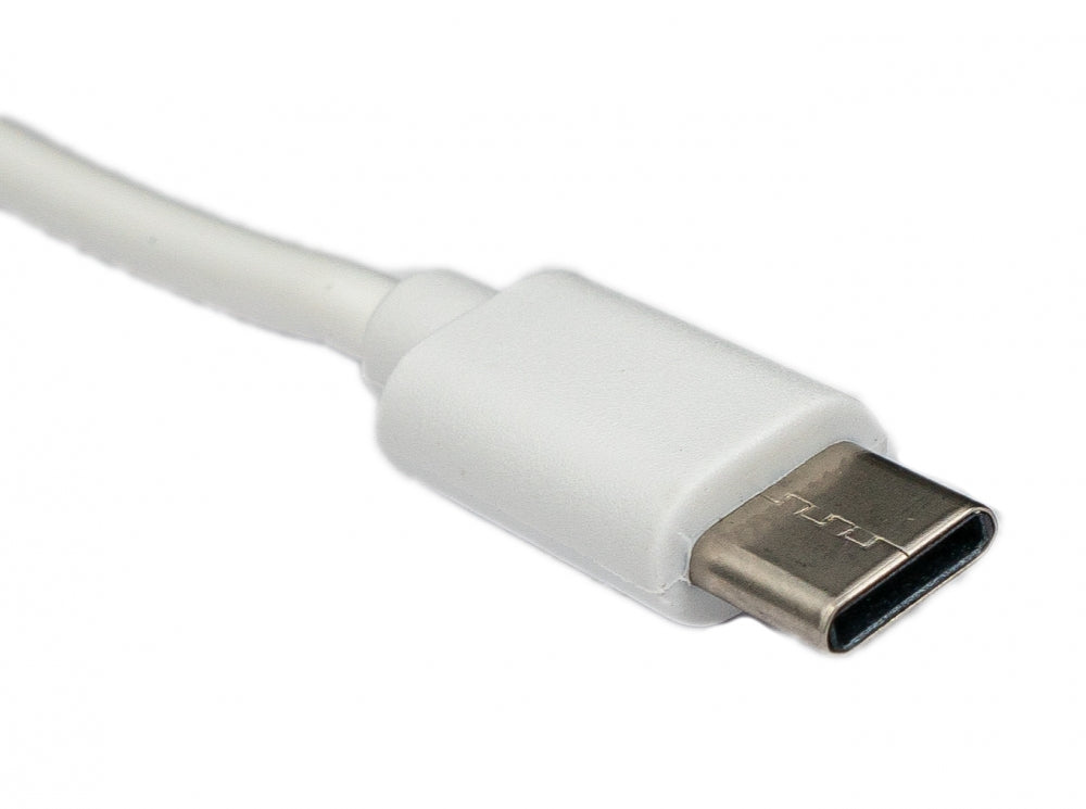 USB 3.1 Kabel 1 m Typ C Stecker zu 2.0 Typ A Stecker aus TPE in Weiß | System-S