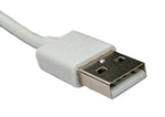 USB 3.1 Kabel 1 m Typ C Stecker zu 2.0 Typ A Stecker aus TPE in Weiß | System-S