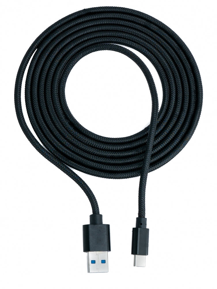 USB C 3.1 Kabel 2 m Stecker zu 3.0 Typ A Stecker geflochten | System-S