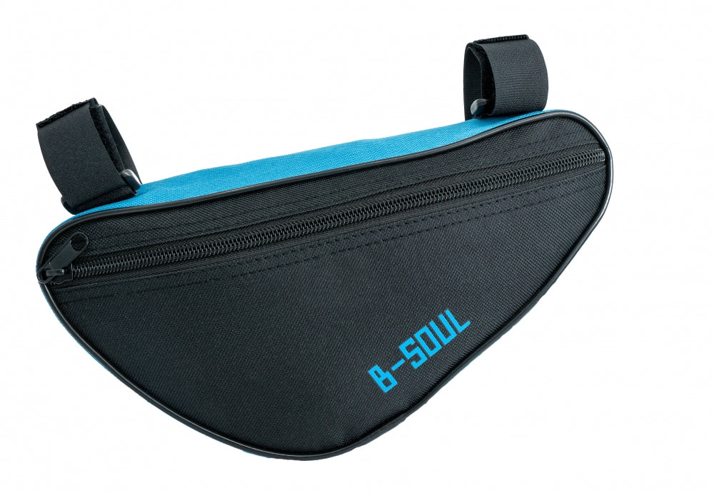 Fahrrad Tasche spritzwasserfest Dreiecktasche Rahmentasche Triangeltasche Blau | System-S