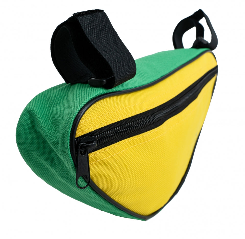 Fahrrad Tasche spritzwasserfest Dreiecktasche Rahmentasche Triangeltasche Grün | System-S