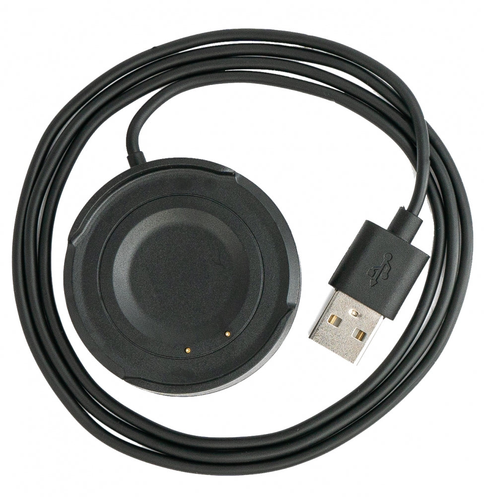 USB 2.0 Kabel 100 cm Ladestation für Vivo Watch Smartwatch 46 mm in Schwarz | System-S