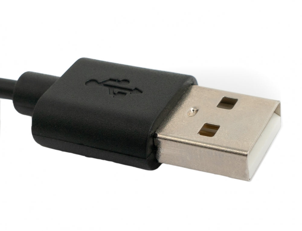 USB 2.0 Kabel 100 cm Ladestation für Vivo Watch Smartwatch 46 mm in Schwarz | System-S