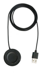 USB 2.0 Kabel 100 cm Ladestation für Vivo Watch Smartwatch 42 mm in Schwarz | System-S